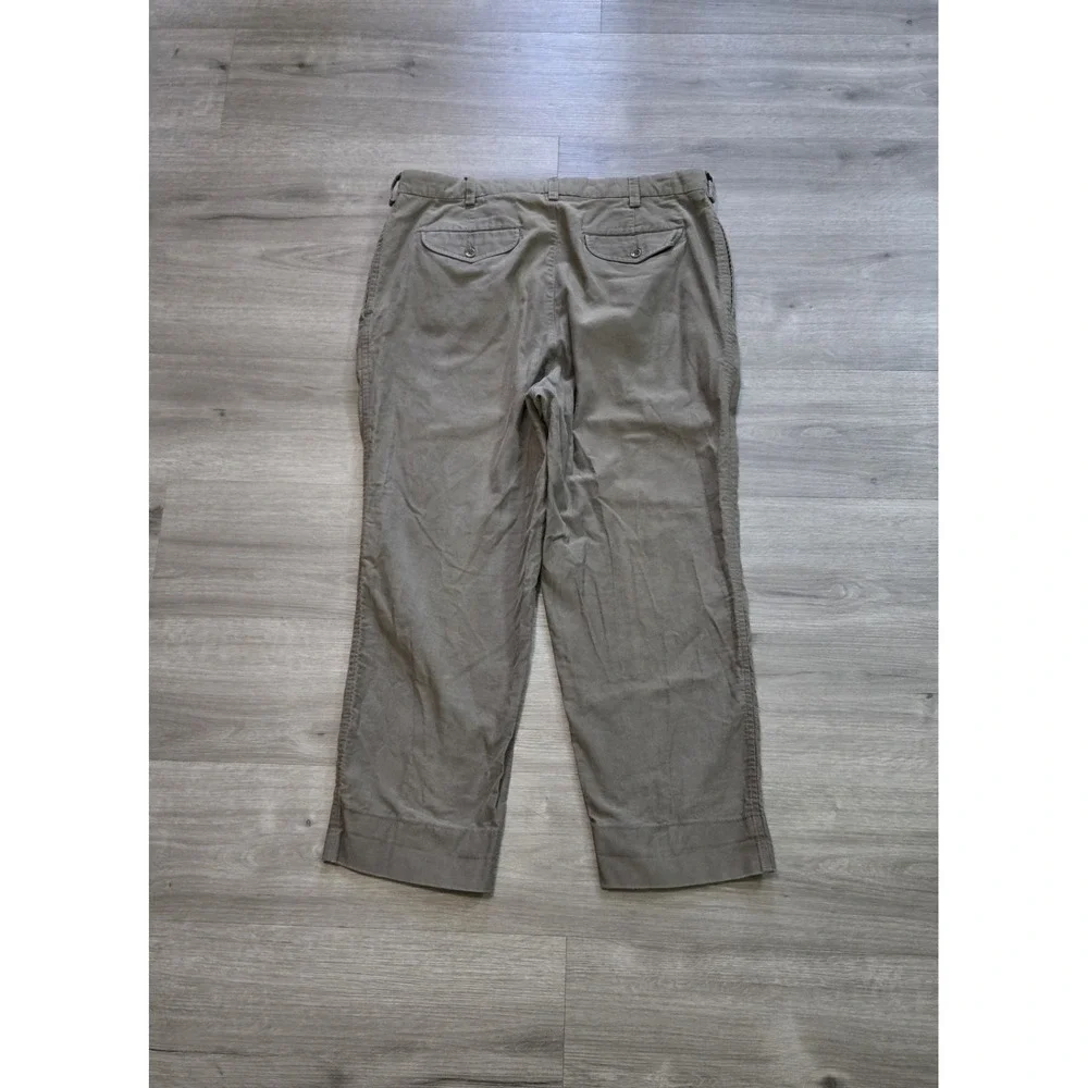 Vintage Banana Republic Pants Men 38x27 Smithfield Chino Pleated Green Trousers